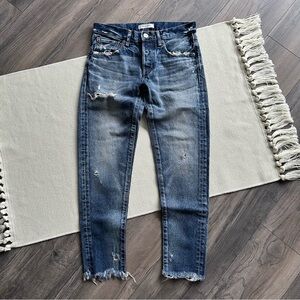 Moussy Vintage Distressed Slim Jeans